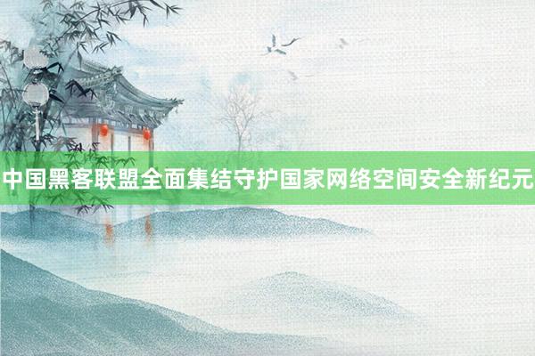 中国黑客联盟全面集结守护国家网络空间安全新纪元
